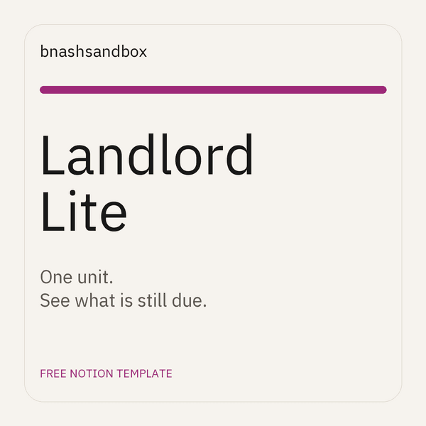 Landlord Lite — ภาพตัวอย่างสินค้า